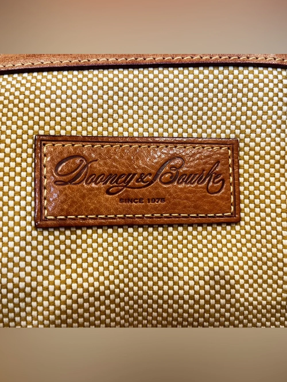 Vintage Dooney & Bourke Canvas and Leather Tote Bag - Picture 2 of 13
